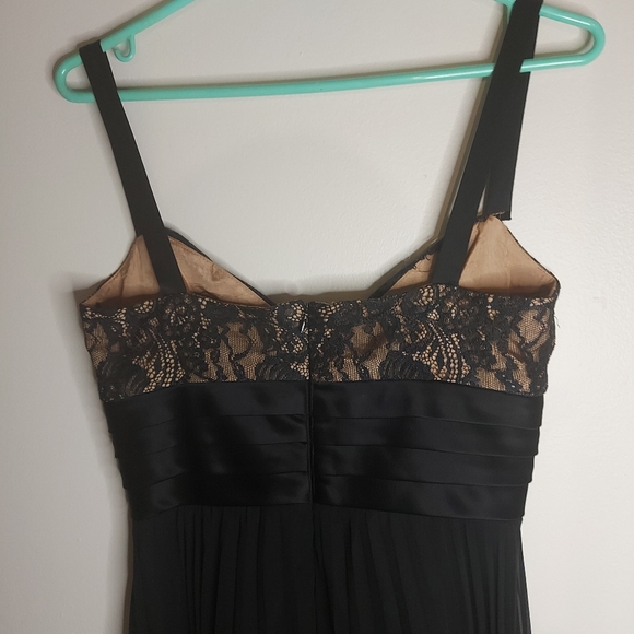 ABS by Allen Schwartz Black Lace Pleated Dress - Picture 5 of 8